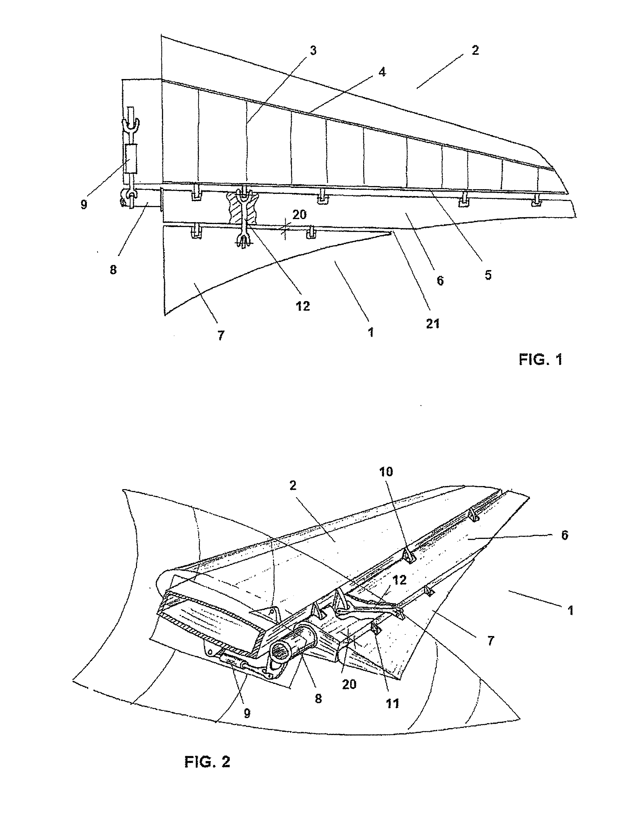 Control surface of aircraft