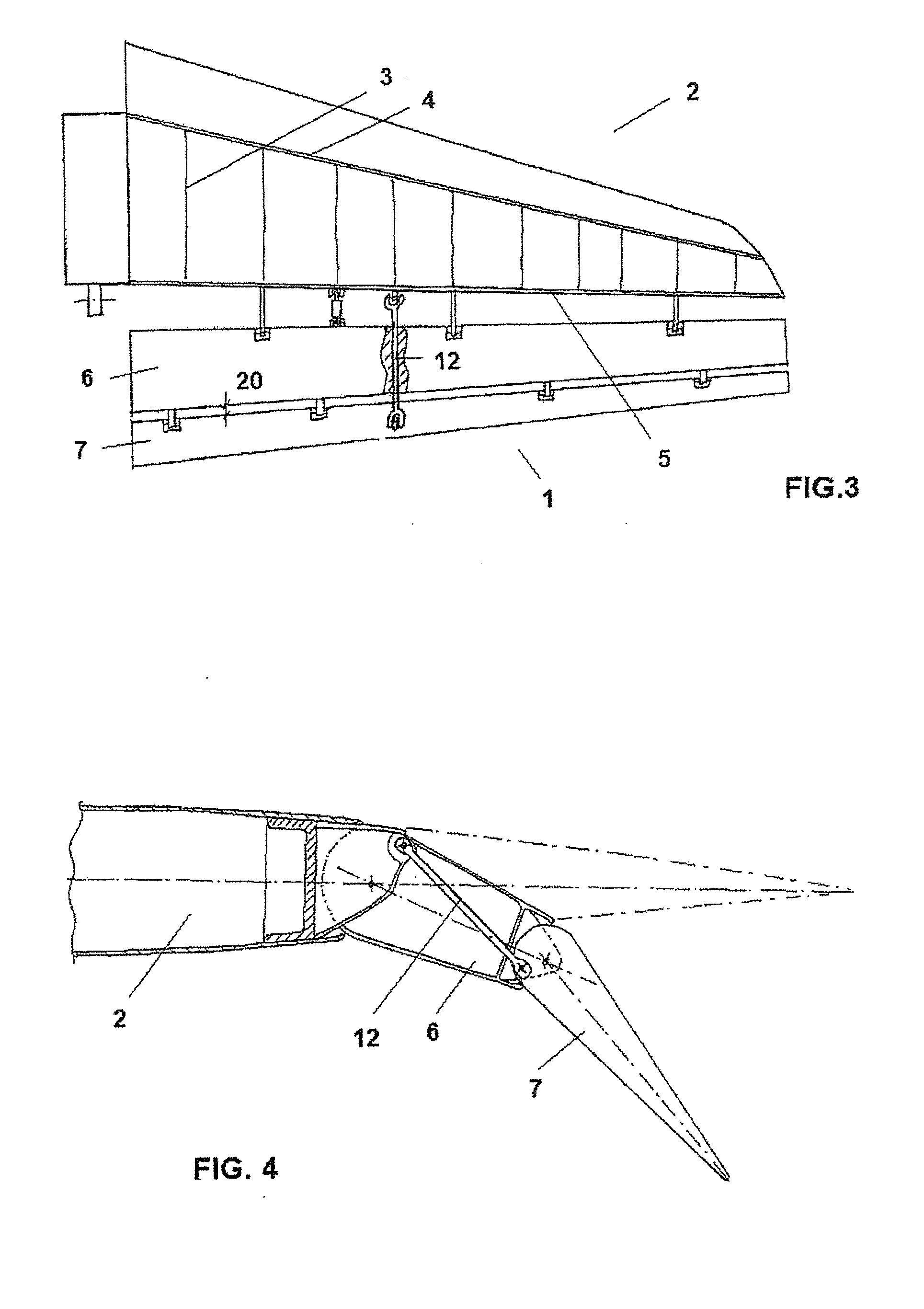 Control surface of aircraft