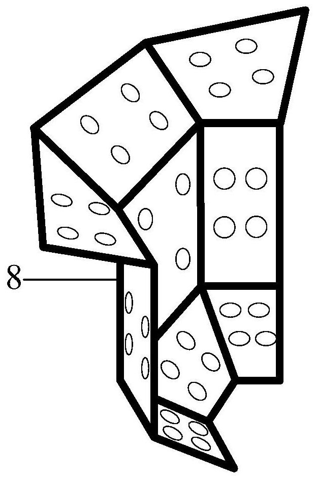 Self-driven drainage type containment built-in efficient heat exchanger