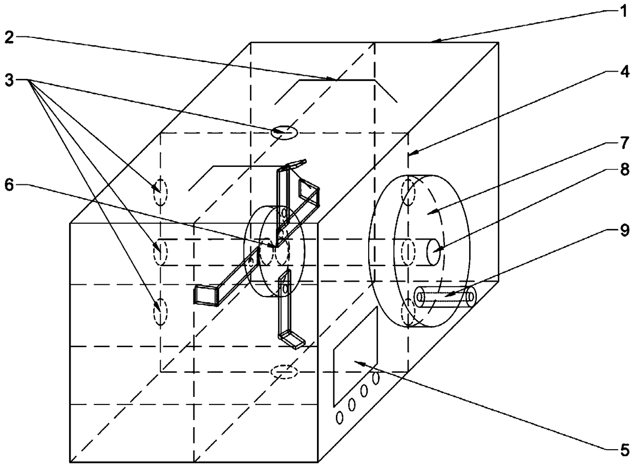 Detecting device for evaluating segregation degree of granular materials, and detecting method