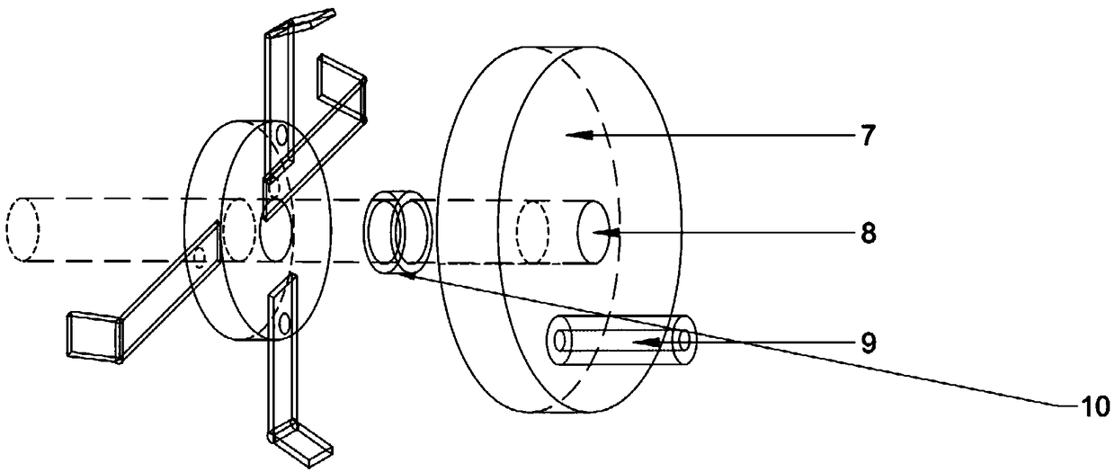 Detecting device for evaluating segregation degree of granular materials, and detecting method