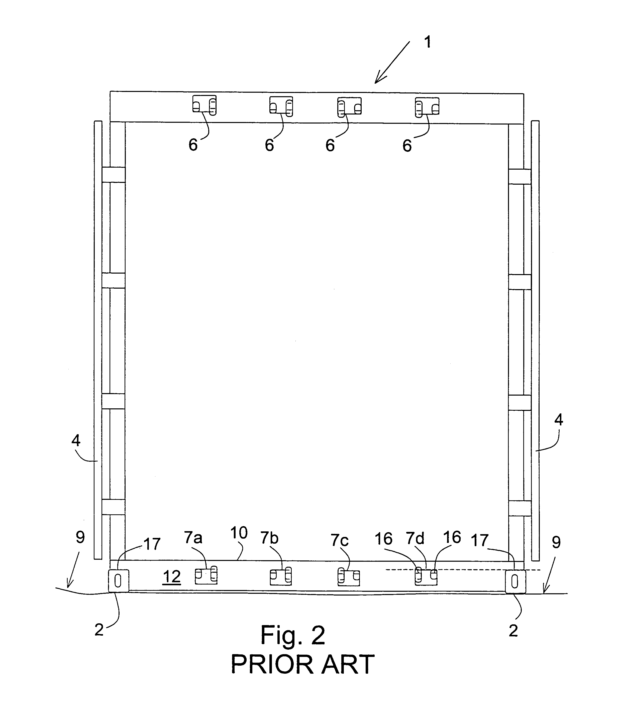 Loading ramp for standardized intermodal freight containers