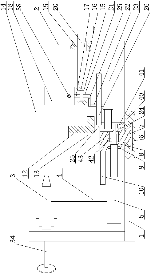 Experimental device for measuring refractive index of glass