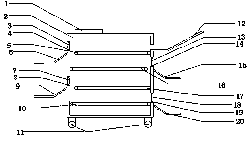 Full-automatic book tidying equipment