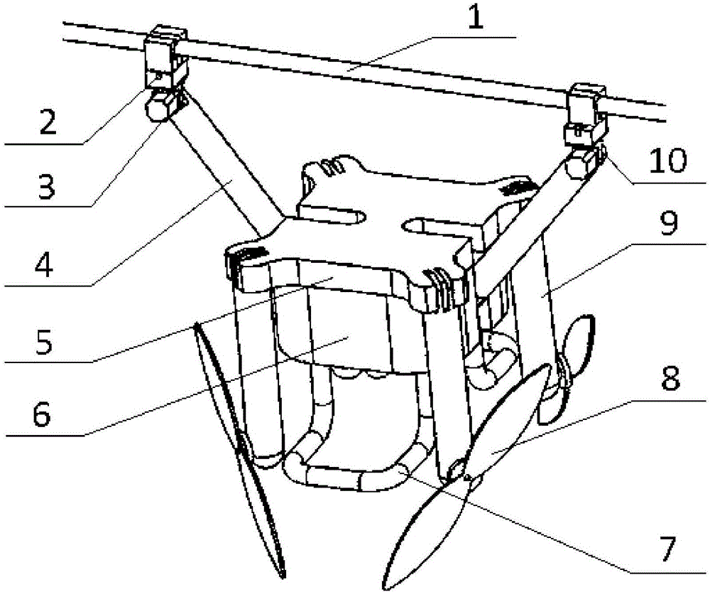 Bionic robot with dual motion modes used for inspecting high voltage transmission lines