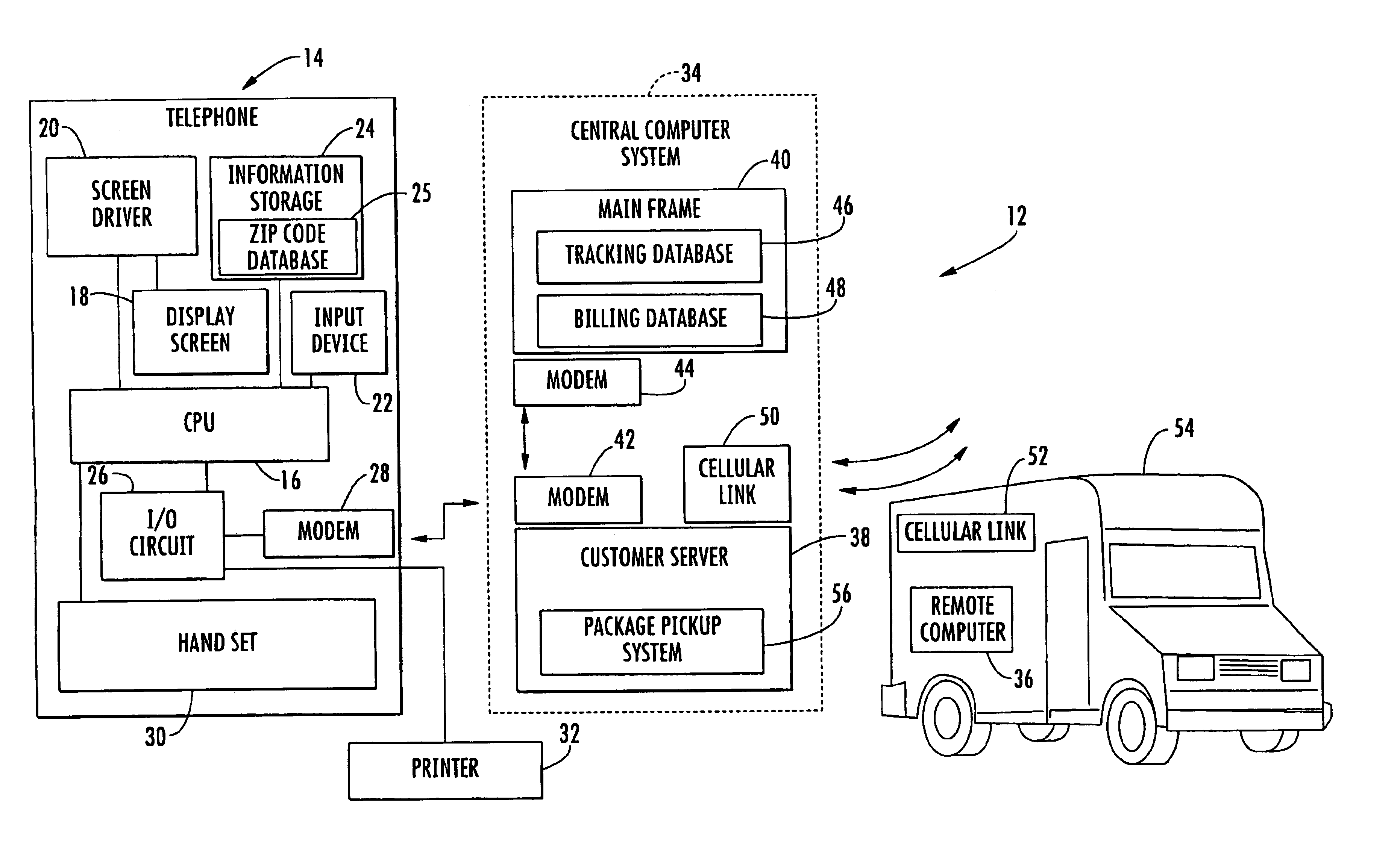 Method and system for preparing an electronic record for shipping a parcel