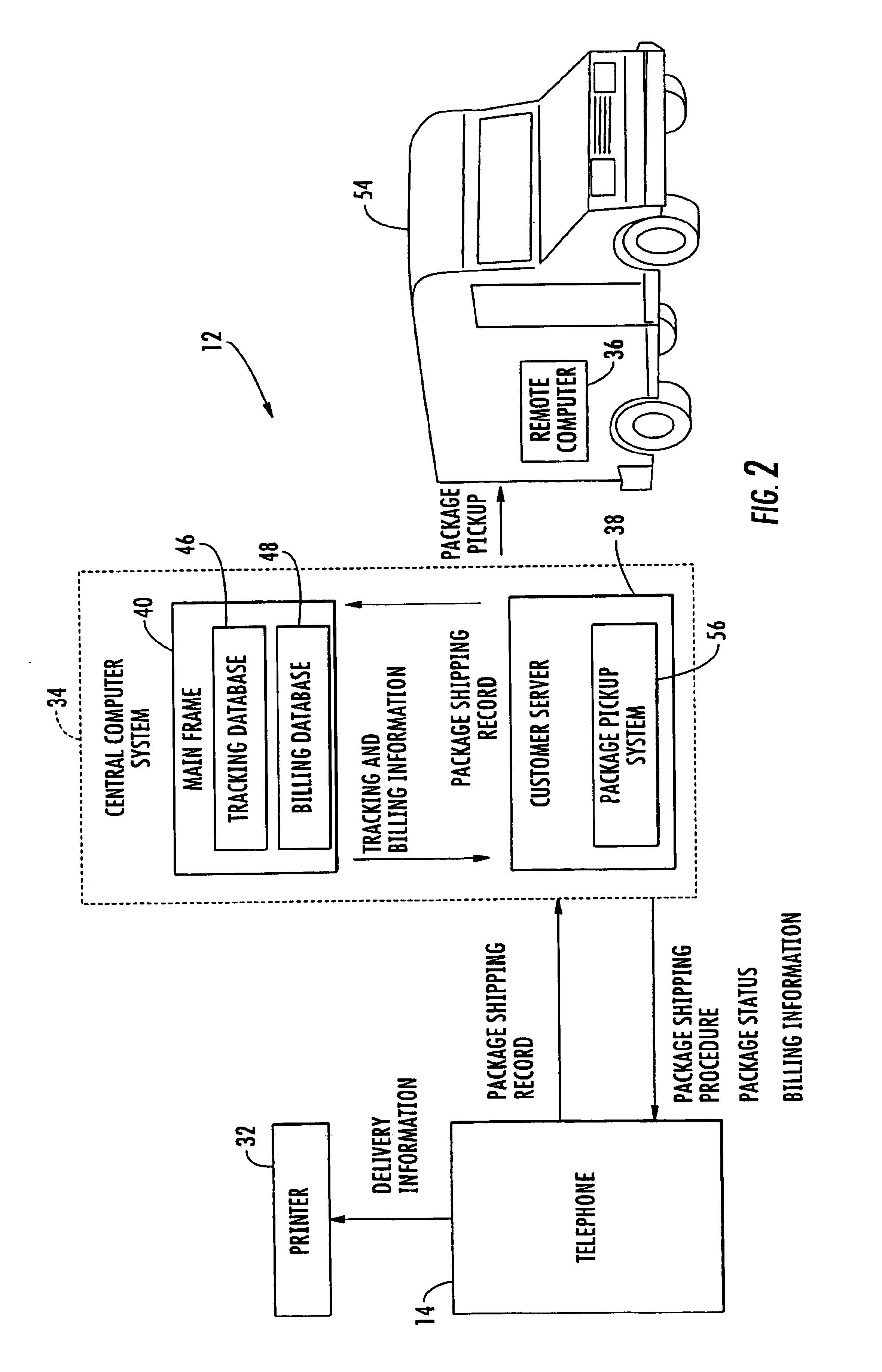 Method and system for preparing an electronic record for shipping a parcel