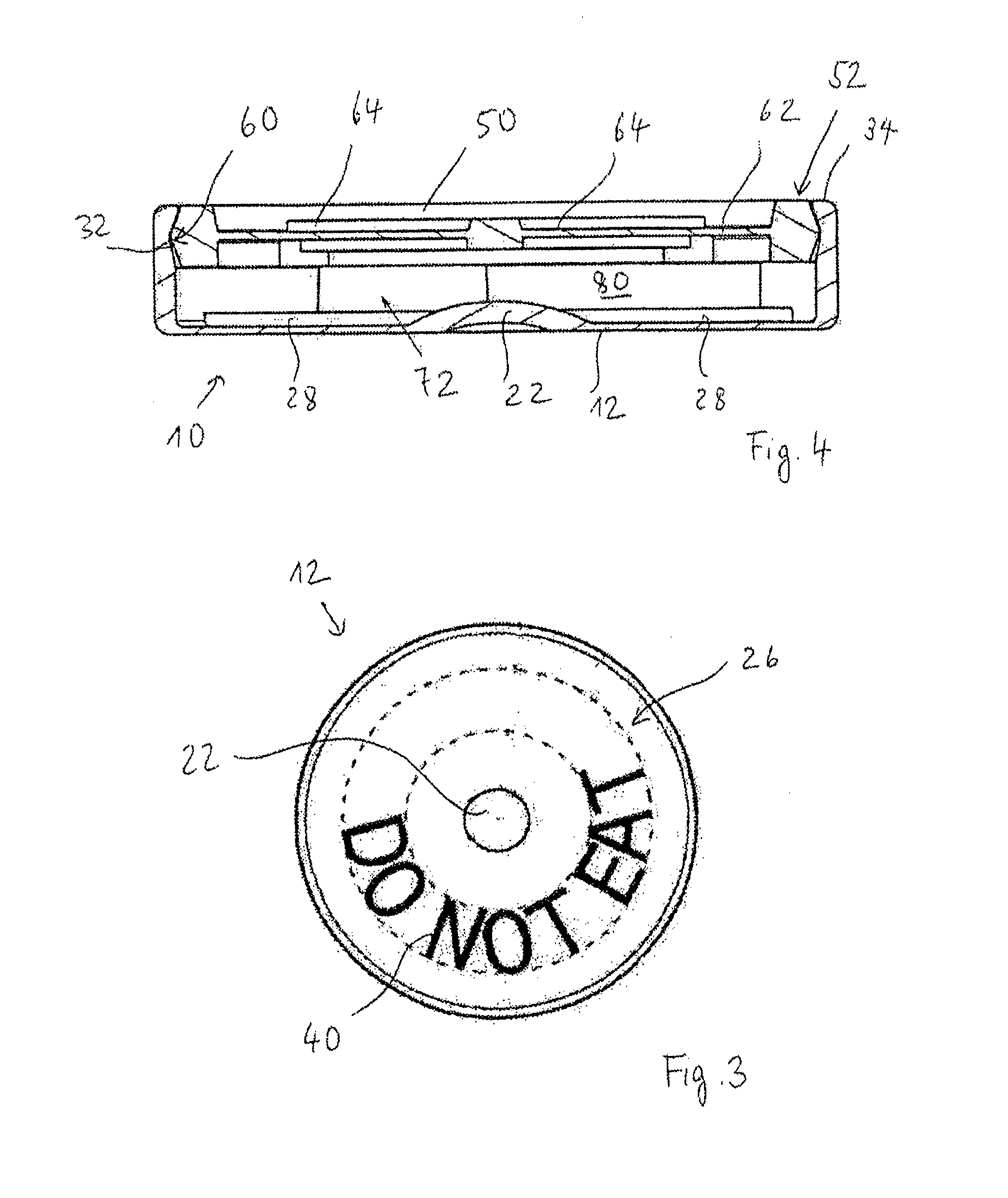 Canister for containing an active material