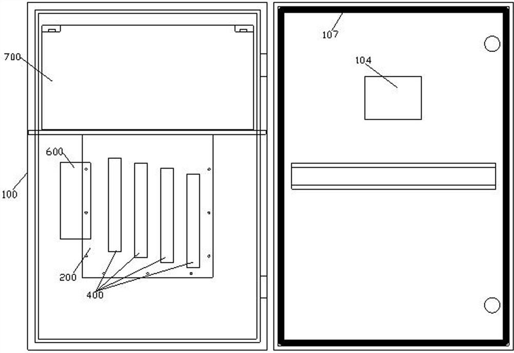 Two-bus centralized control emergency power supply box with redundant design