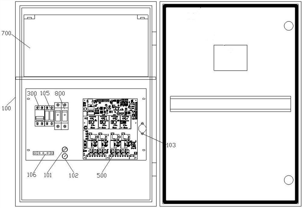 Two-bus centralized control emergency power supply box with redundant design