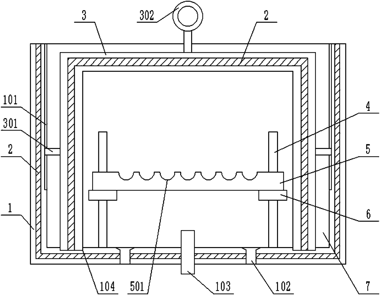 Evaporation pool for machining concrete electric poles