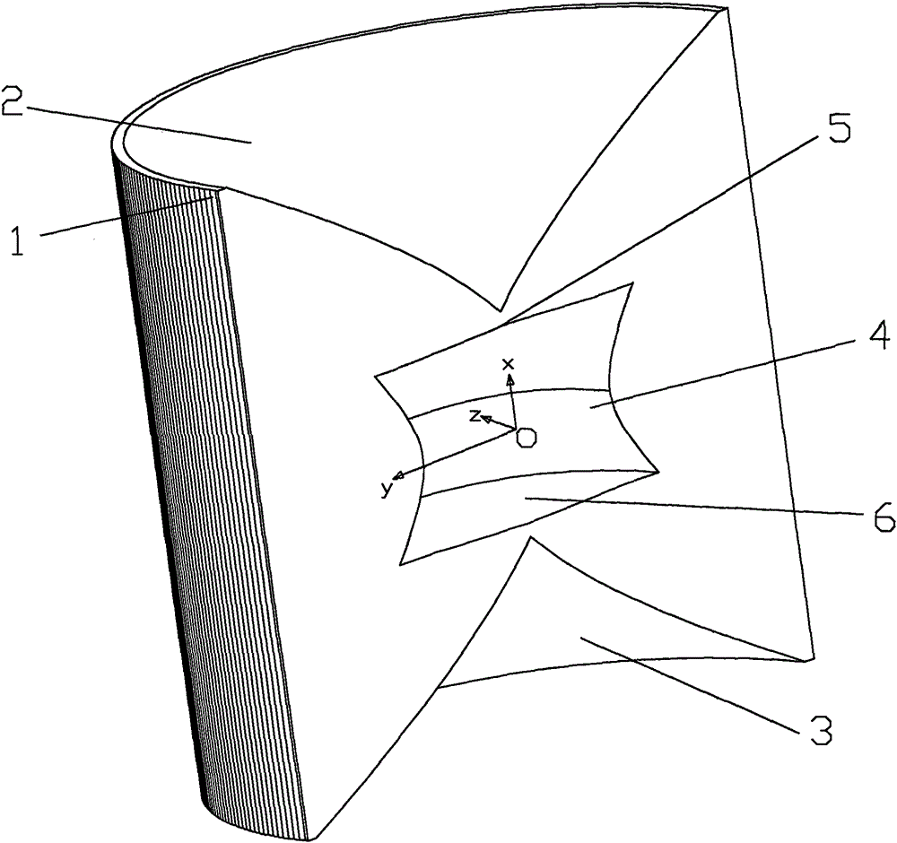 Line light spot optical lighting system based on cylindrical surface array