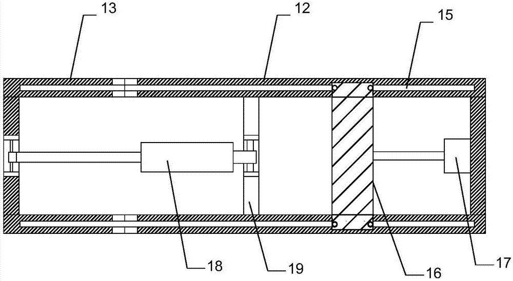 Brushing device applicable to corridor wall surfaces