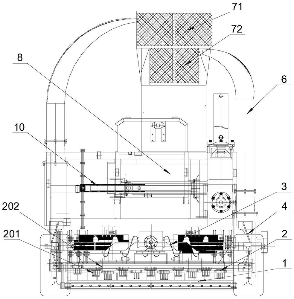 Automatic picking and bundling machine capable of achieving double feeding and discharging