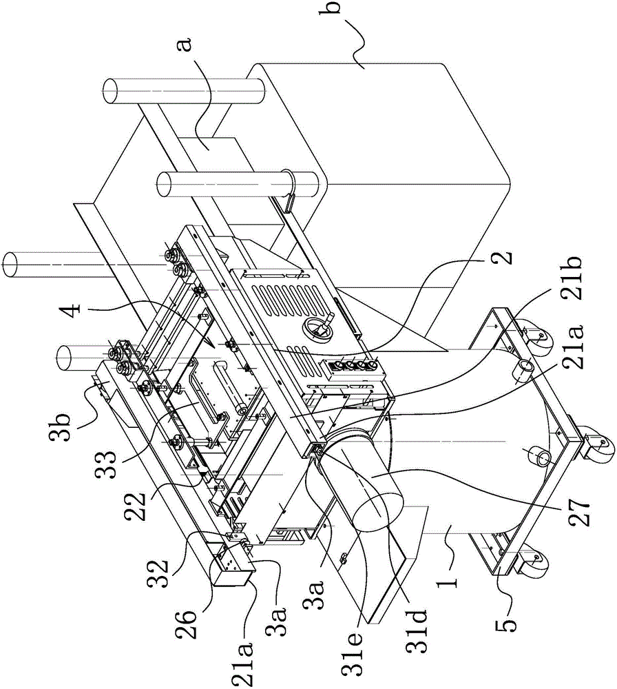 Feeding and filling device for automatic forming equipment