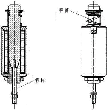 Electromagnetic self-locking plane connection device