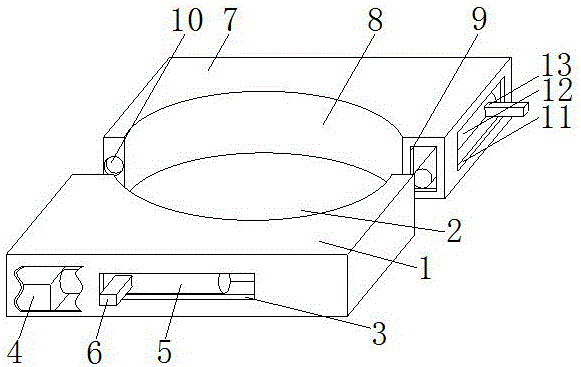 Fixing device enabling detergent tank to be carried safely