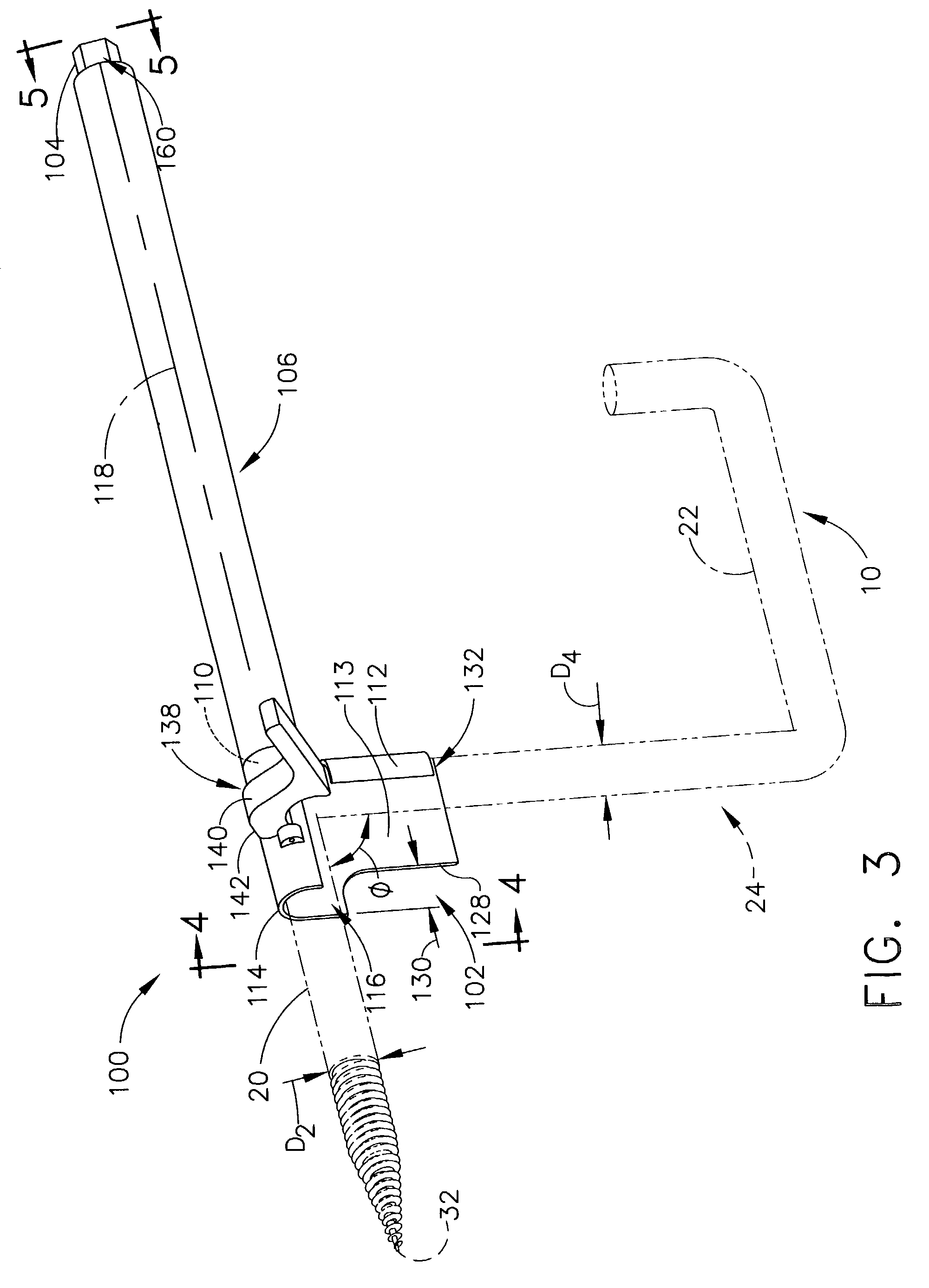 Methods and apparatus for threadably coupling a hook to a structure