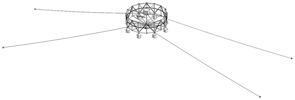 Analysis method for calculating hydrodynamic characteristics of submerged net cage