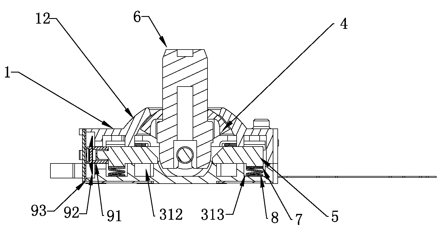 Three-dimensional rotary inputting device with high detection precision