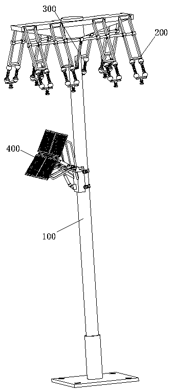 Adjustable telegraph pole