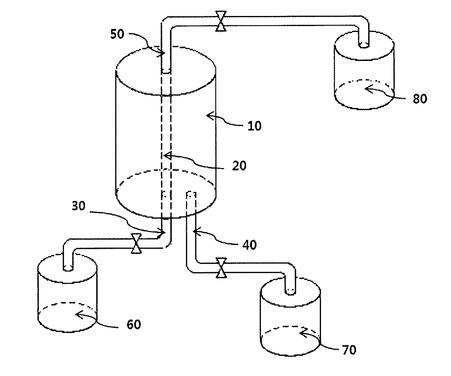 Device for separating carbon dioxide using silicone separation film and method for manufacturing same