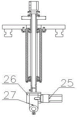 Wheel mold paint spraying device