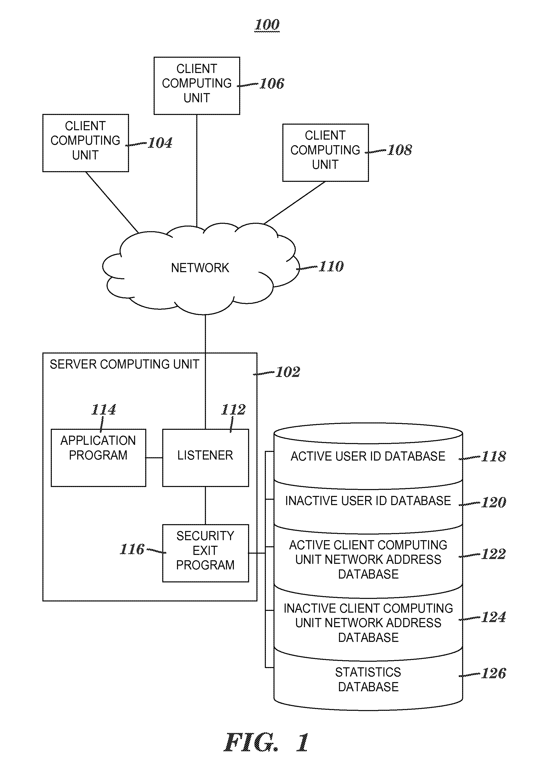 Method and system for controlling client access to a server application