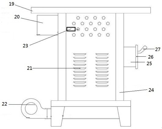 Energy-saving efficient semi-gasification warm air furnace