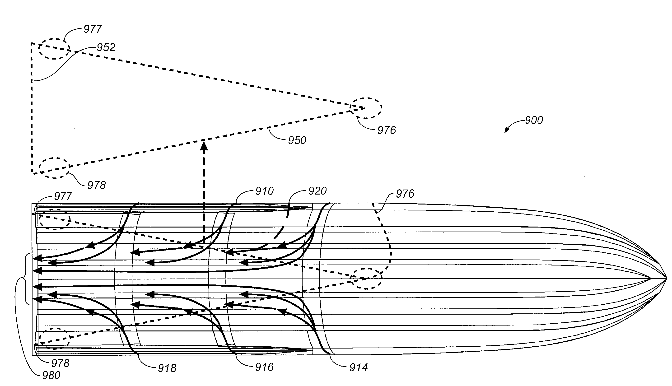 Watercraft with hull ventilation