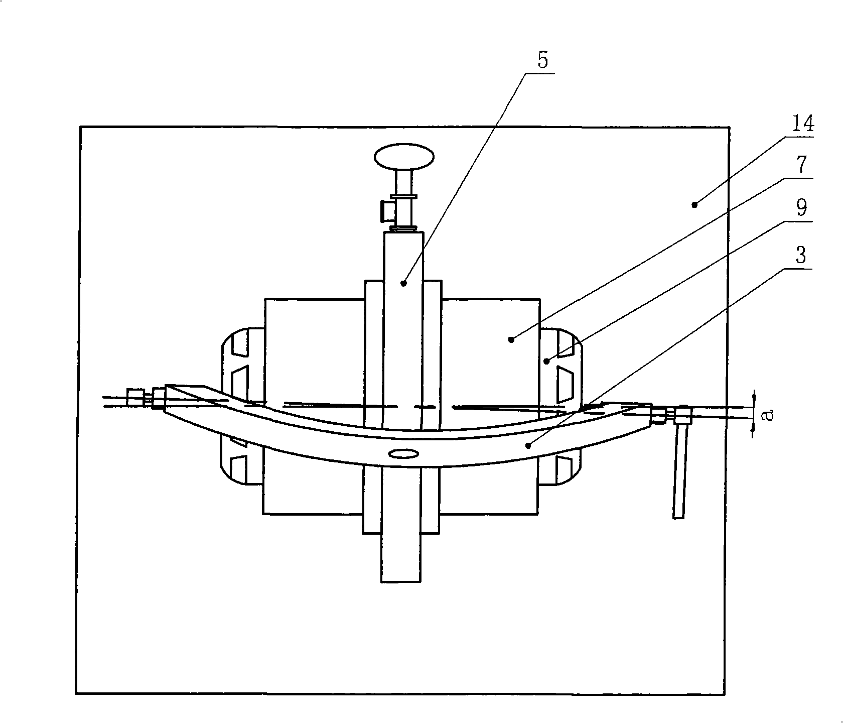 Seal and bulge test device of shell of gas flow meter