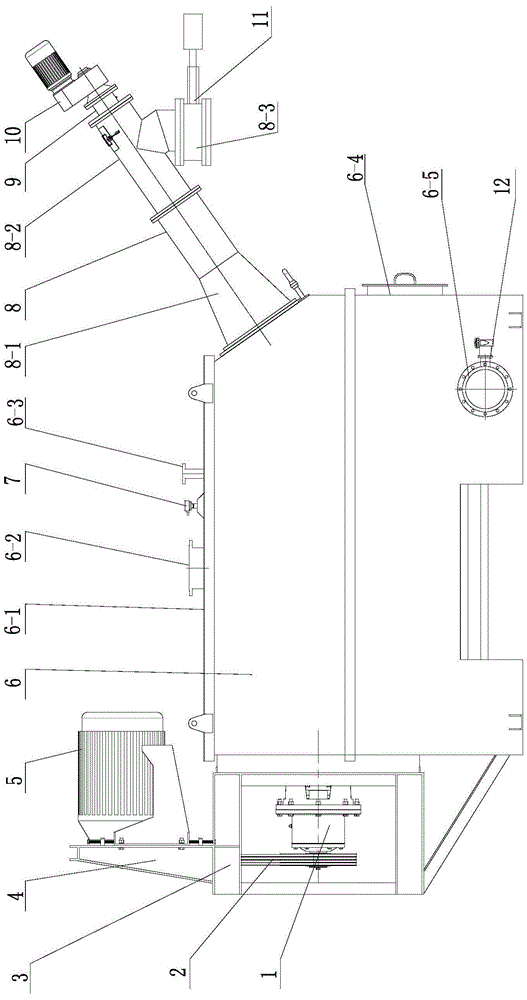 Integrated equipment for pulping and solid-liquid separation for the solid phase of organic waste