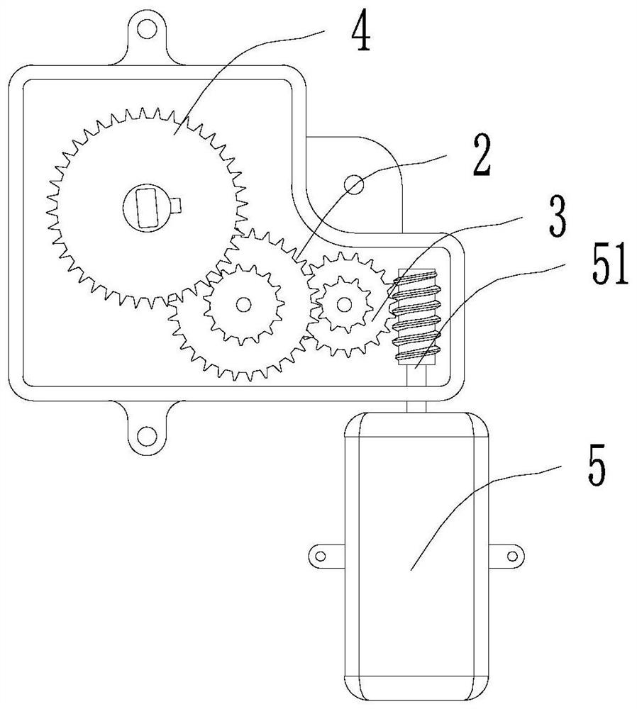 Transmission structure, motor driving device and intelligent door lock