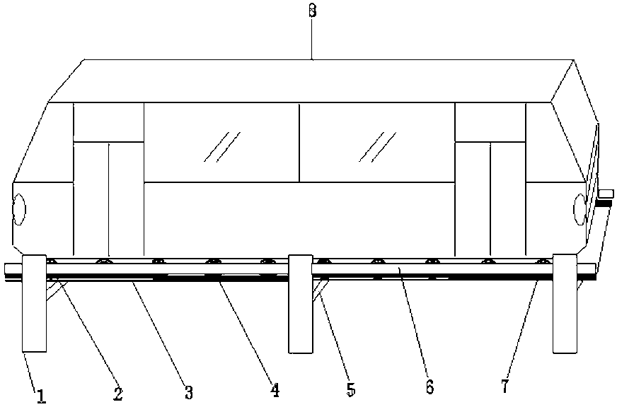 Environment-friendly energy-saving axle bus