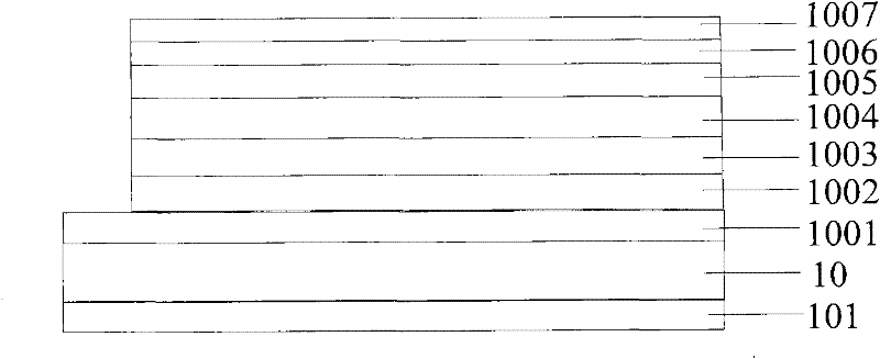 Organic electroluminescent display with multicolor regions and method for manufacturing same