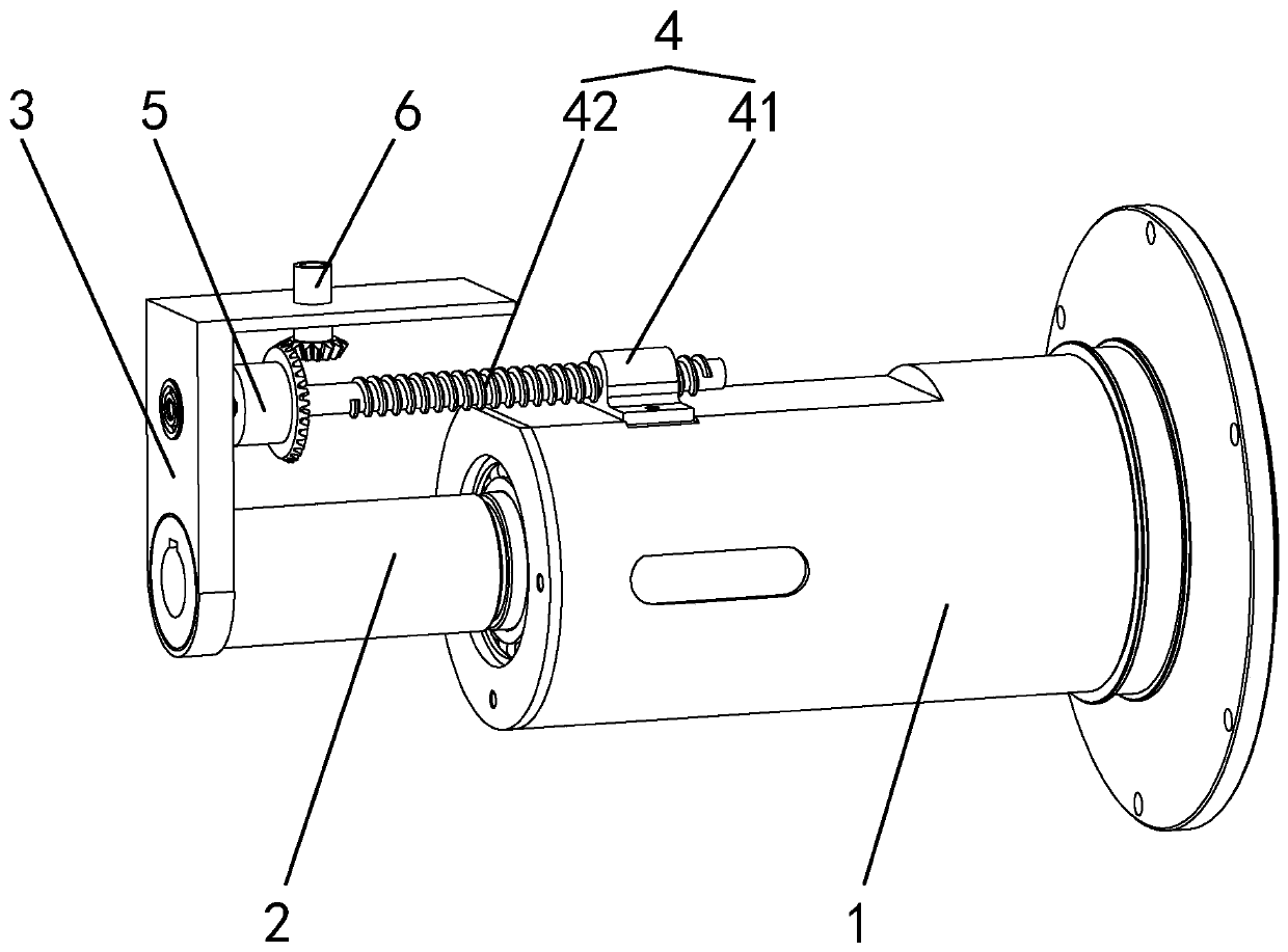 Inclined tooth subdivision linear-movement fine adjustment mechanism