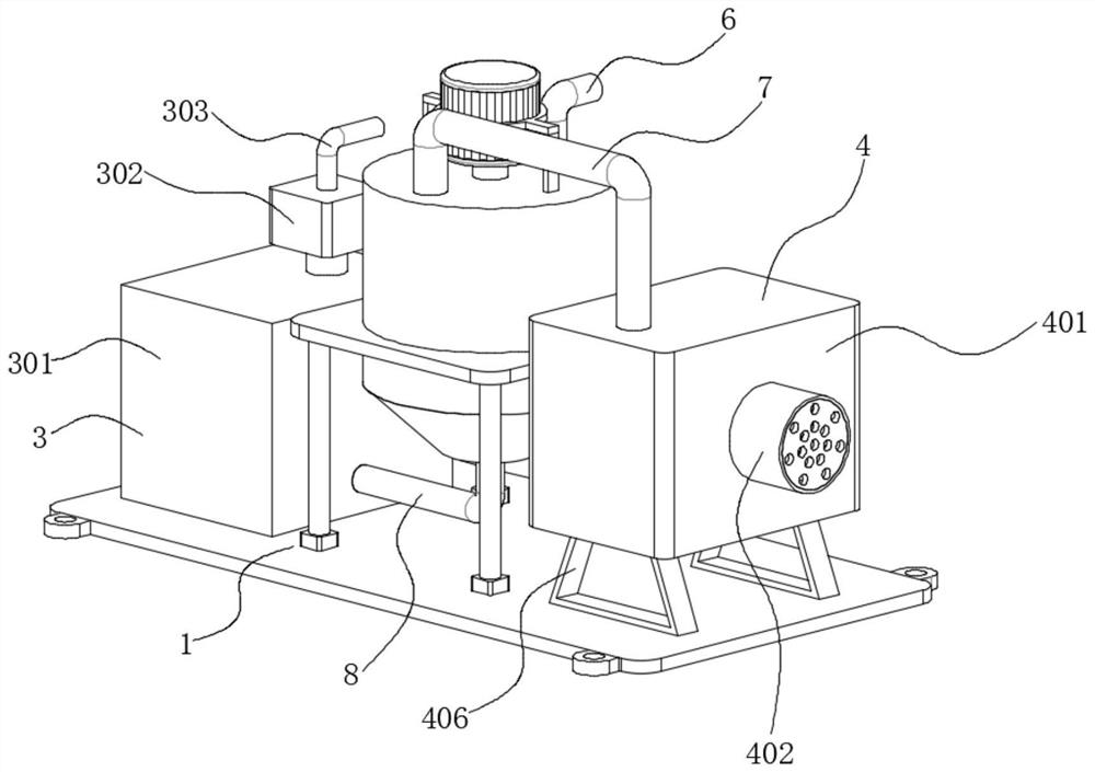 Flue gas evaporation device for high-concentration waste water boiler of power station