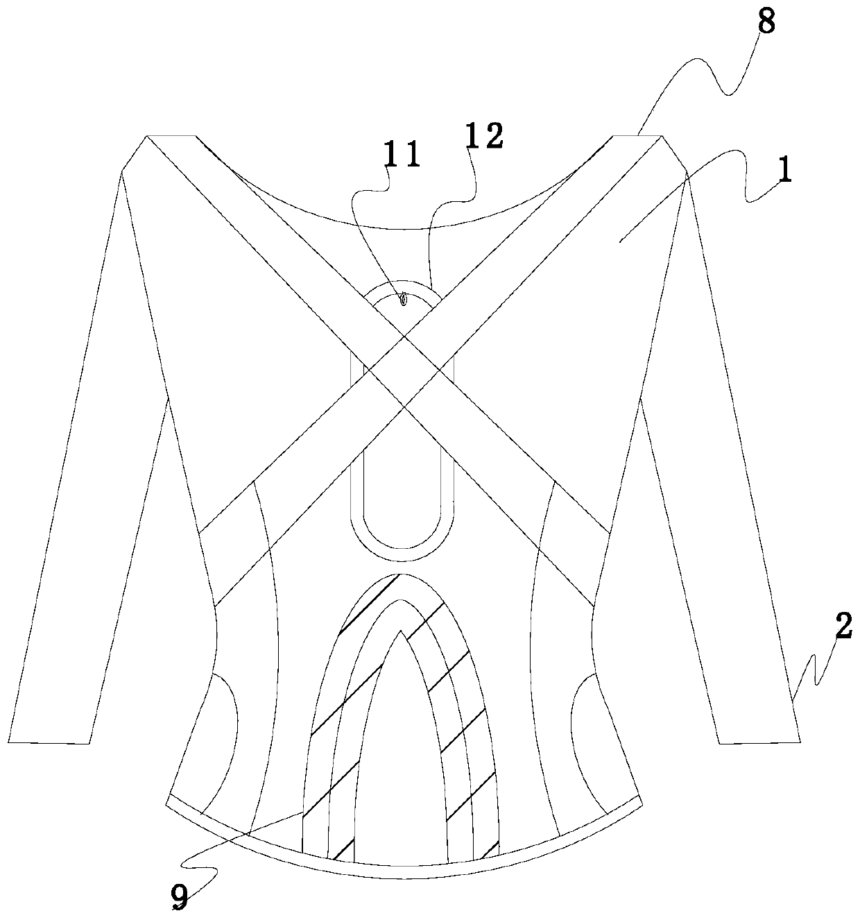 Magnetic-treatment bodybuilding waist and back splint with long sleeves for ladies