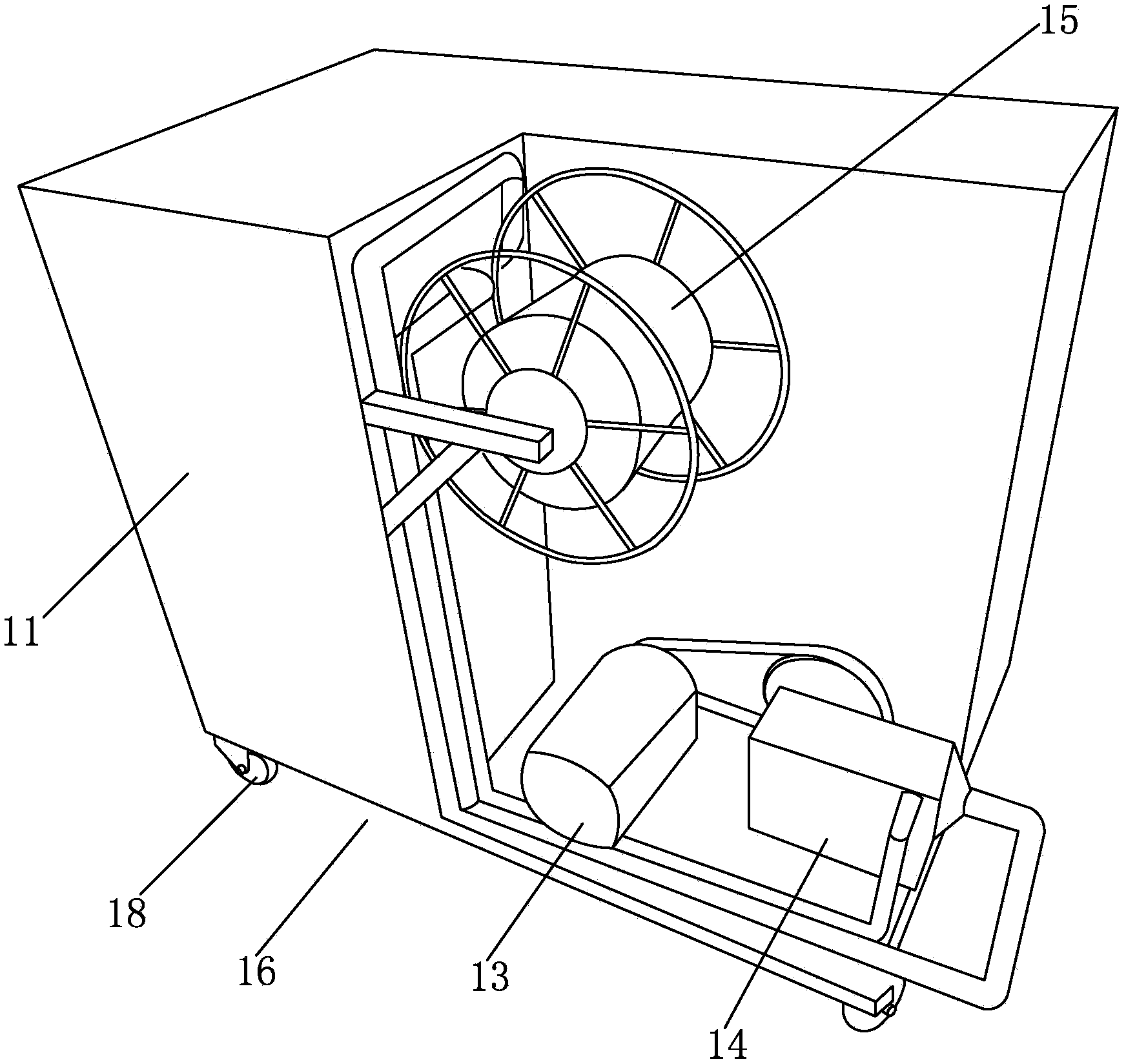 Air-energy agricultural pesticide-free sterilizer and omnibearing agricultural pesticide-free planting apparatus