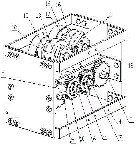 Device for assisting coal mine roof timbering anchor cable feeding