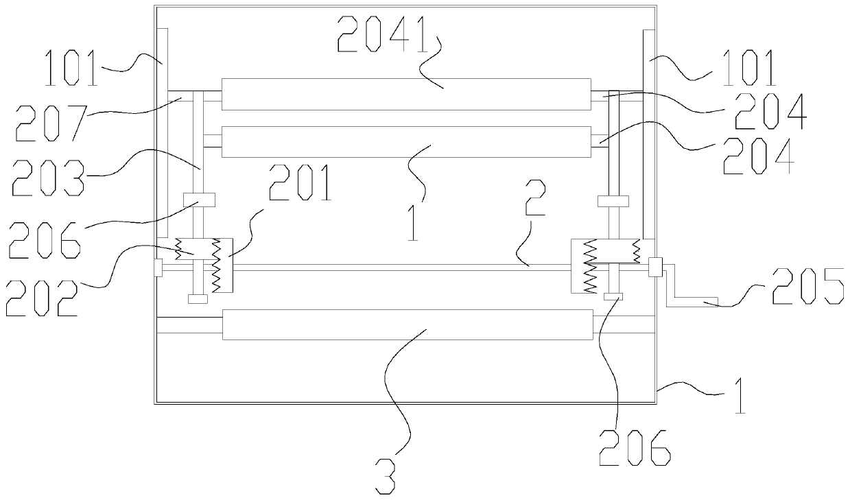 Plastic film cooling solidification device