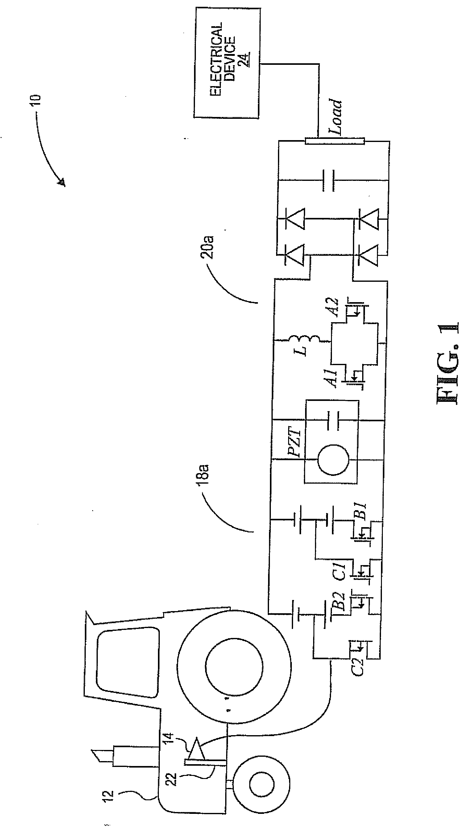 System and method for harvesting energy from environmental vibrations