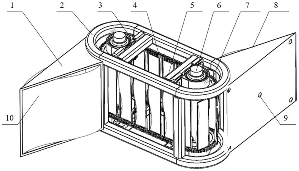 A diversion type biaxial membrane swing type water turbine