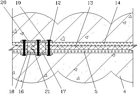 An anti-seepage foundation pit support structure and construction method