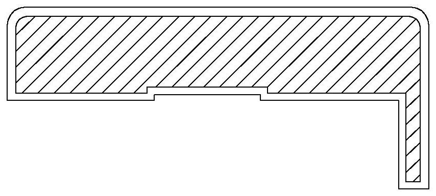 A process of wrapping the surface layer of solid wood lines with modified pvc