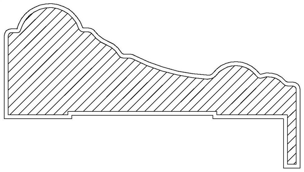 A process of wrapping the surface layer of solid wood lines with modified pvc