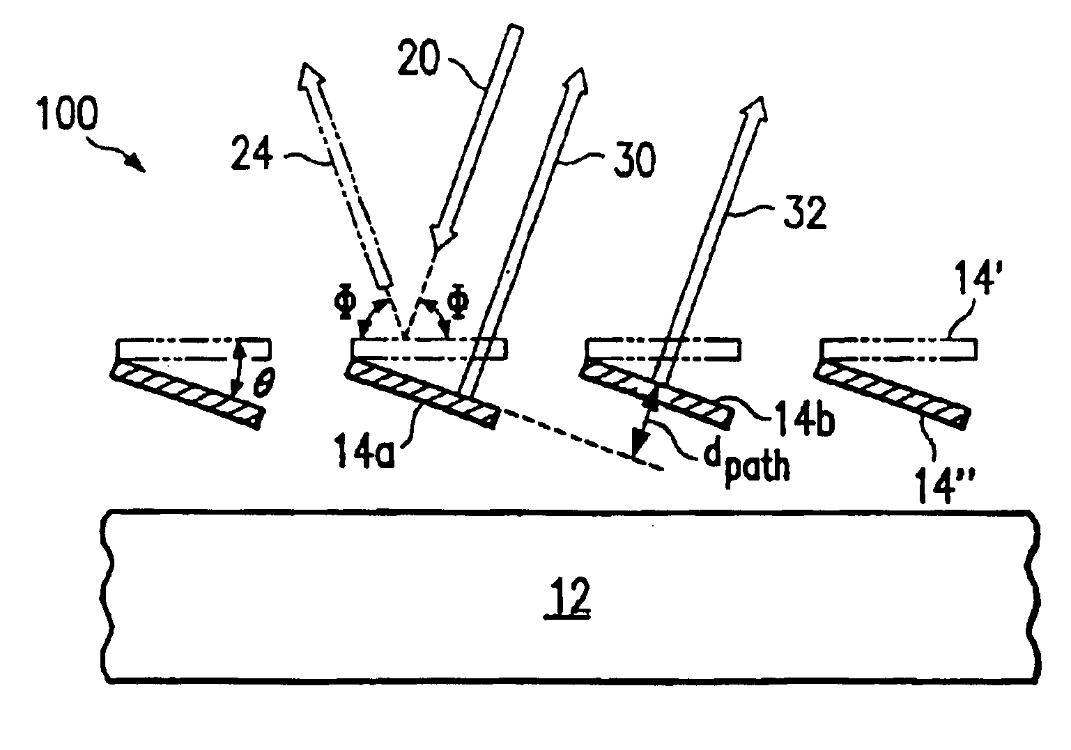 Variable blazed grating