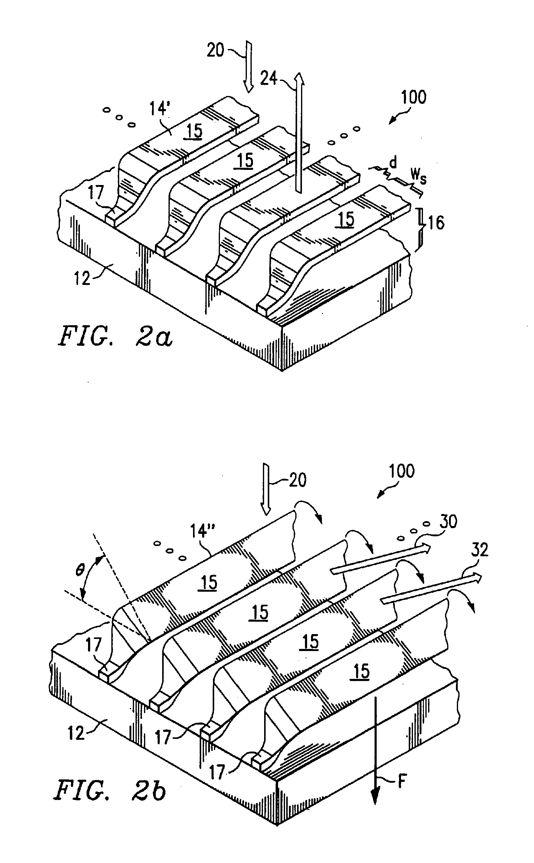 Variable blazed grating