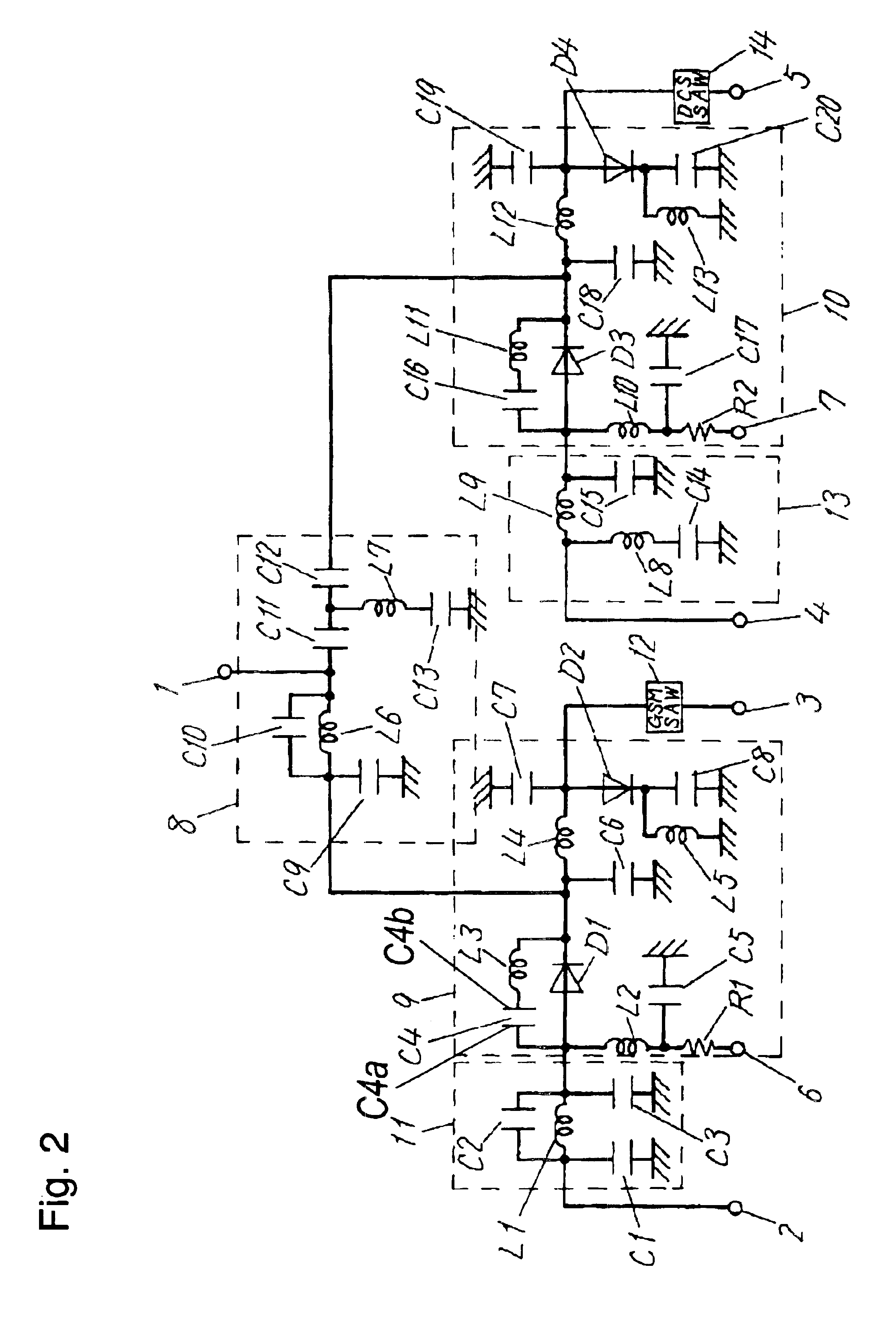 High frequency composite switch module