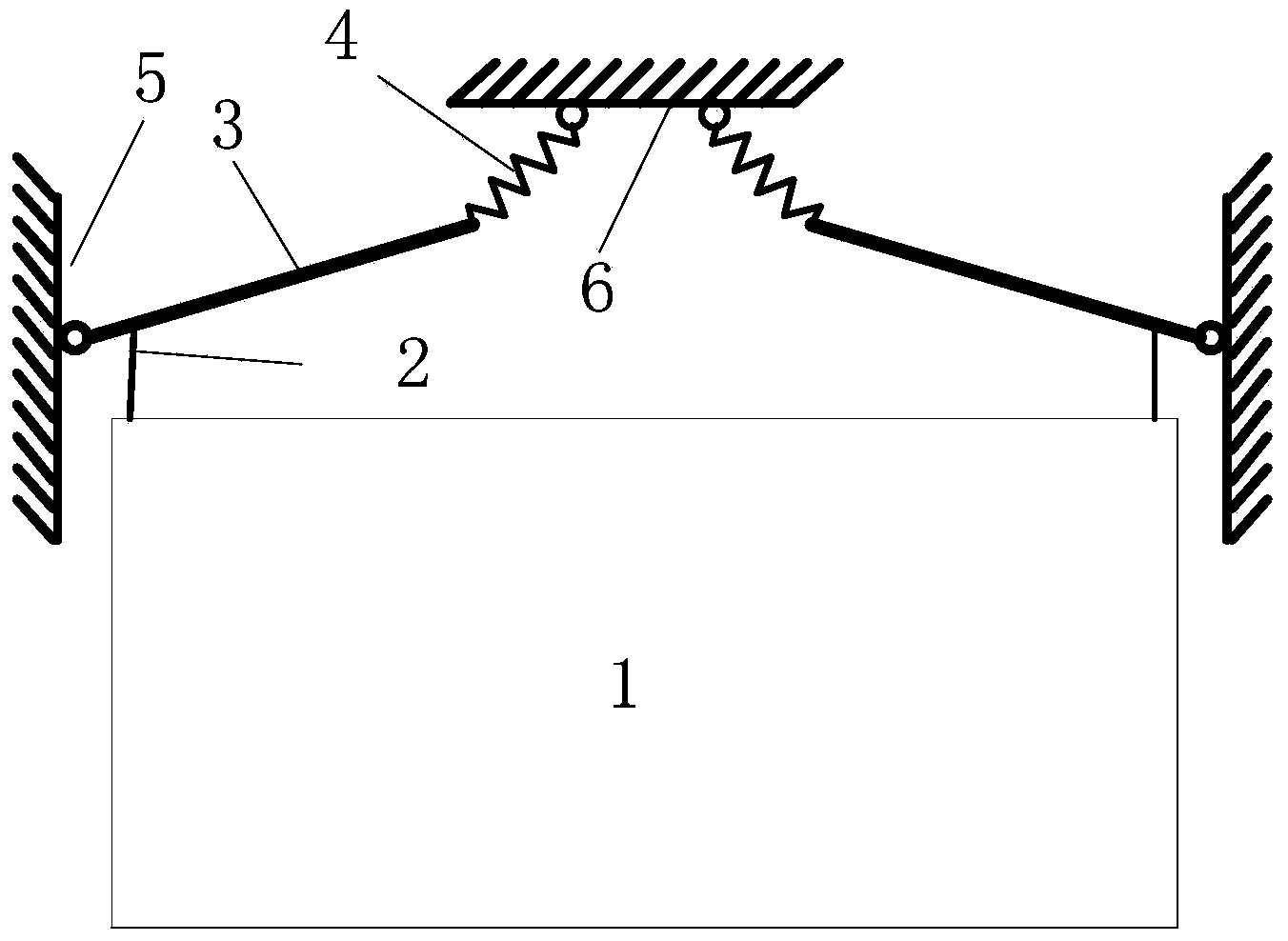 Packing box suspension shock absorber and packing box utilizing same